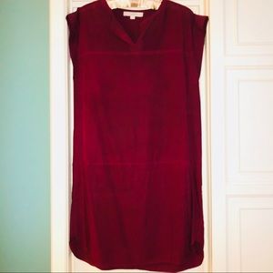 LOFT Dark Berry Shift Dress